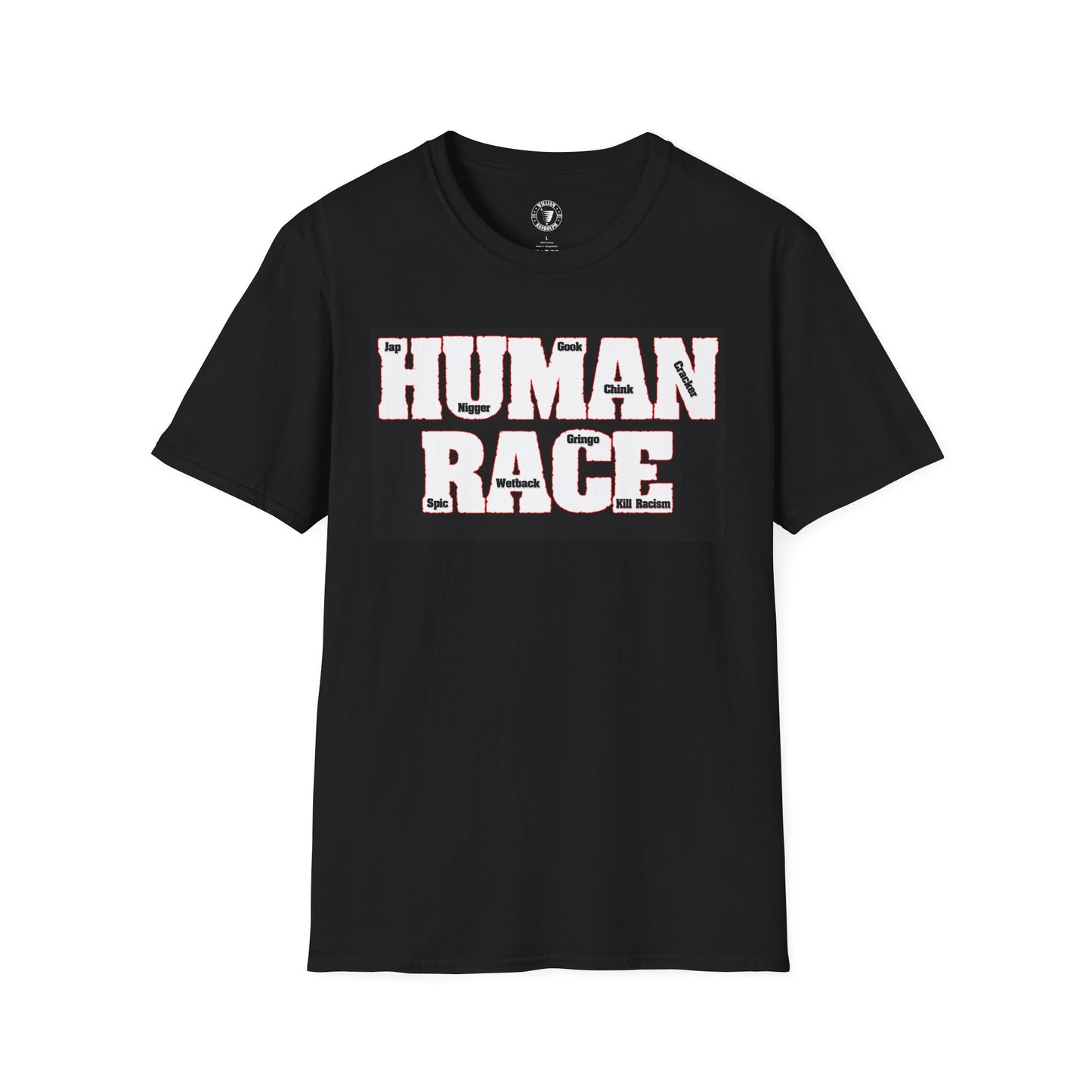Human Race Unisex Softstyle T-Shirt, Casual Tee for Activism, Gifts for Humanity Lovers, Comfortable Statement Tee, Everyday Wear