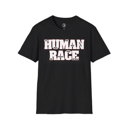 Human Race Unisex Softstyle T-Shirt, Casual Tee for Activism, Gifts for Humanity Lovers, Comfortable Statement Tee, Everyday Wear