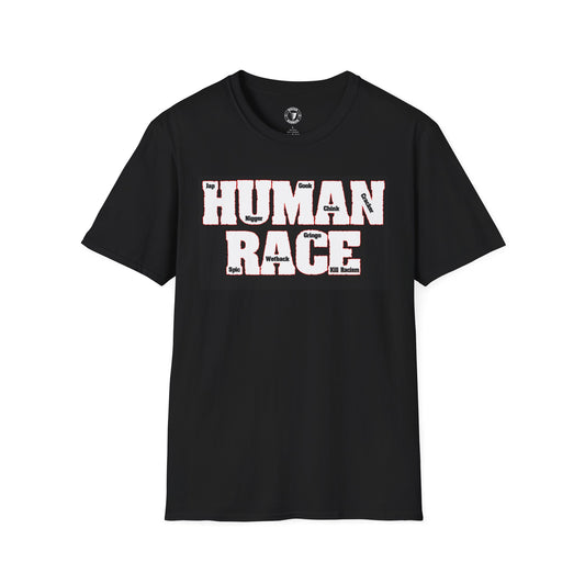 Human Race Unisex Softstyle T-Shirt, Casual Tee for Activism, Gifts for Humanity Lovers, Comfortable Statement Tee, Everyday Wear