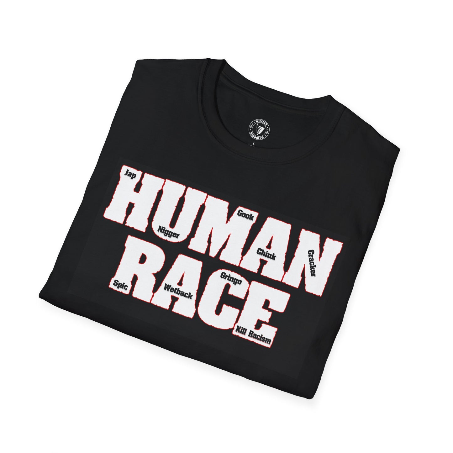Human Race Unisex Softstyle T-Shirt, Casual Tee for Activism, Gifts for Humanity Lovers, Comfortable Statement Tee, Everyday Wear